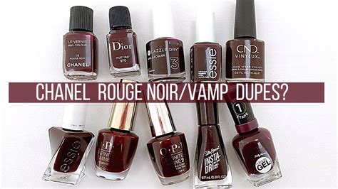 chanel nail polish rouge noir dupe|vamp nail polish.